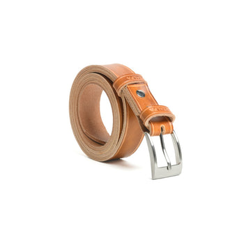 Handgefertigter Ledergürtel – 3 cm Schnalle (glatt)