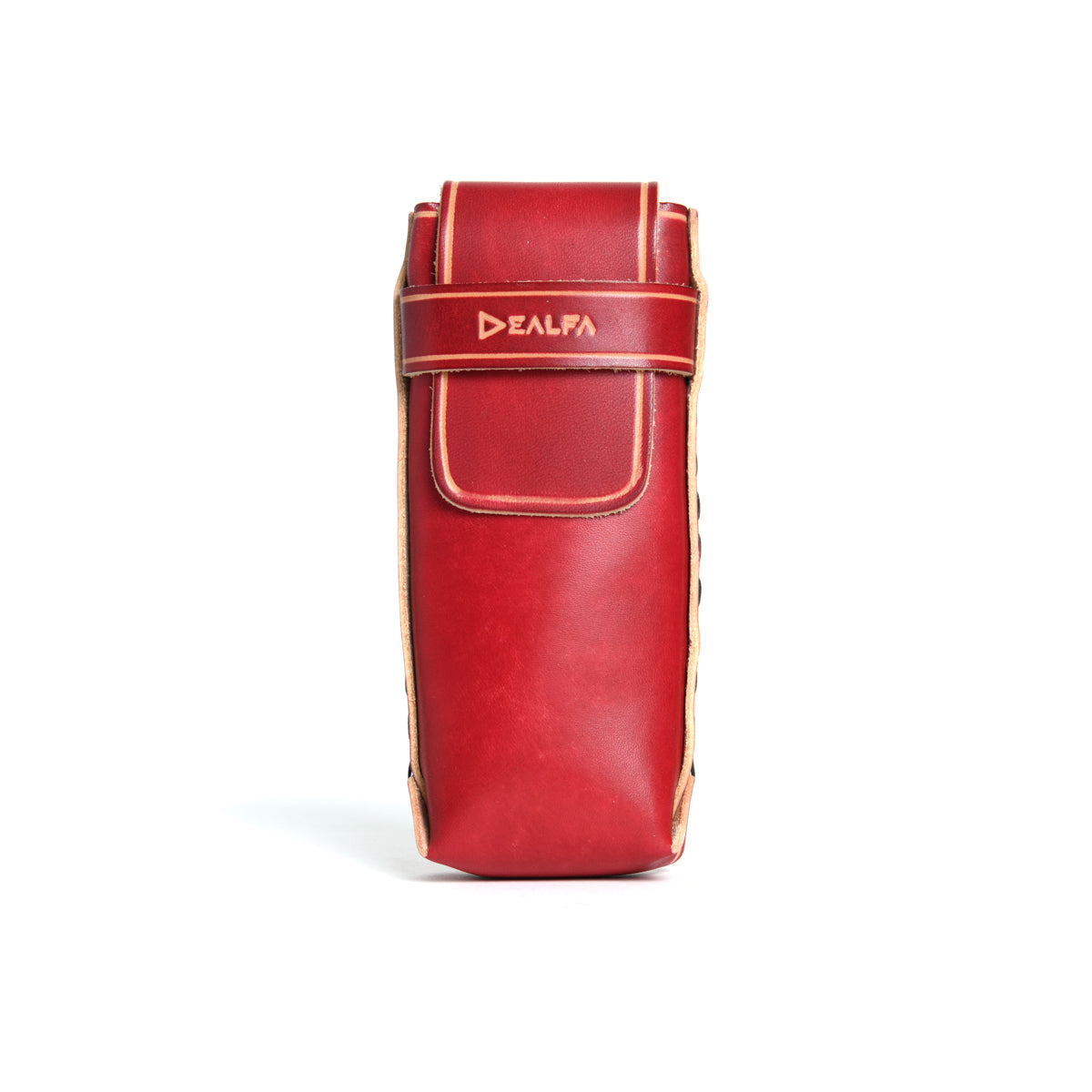 Lakeland Leather Custodia Per Occhiali In Vera Pelle Morbida - Doppia Zip, Due Scomparti, Unisex, Colore Rosso - 6