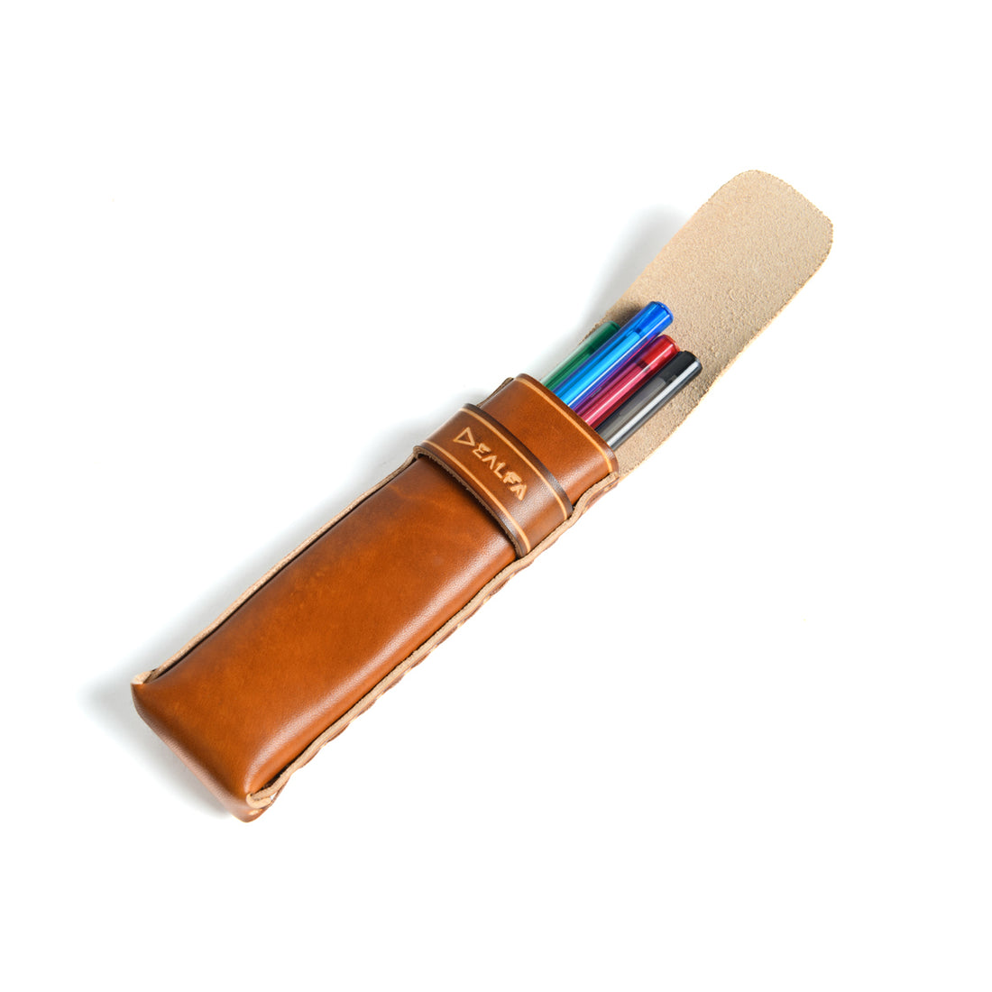 Small leather glasses case (Smooth)