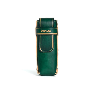 Medium-sized leather glasses case (Smooth)